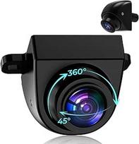AHD 1080P atbulinės eigos kamera Automobilio atbulinės eigos kamera su 360° pasukamu reguliuojamu objektyvu Atbulinės eigos policija Retrofit 170° plataus kampo naktinis matymas IP69K Vandeniui atsparus universalus galinis fotoaparatas