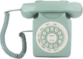 Dpofirs Žalias derliaus telefonas Klasikinis Retro fiksuoto ryšio telefonas Senojo stiliaus Cabeebound Europos telefonas su dideliais mygtukais namų stalo biuro apdaila Dovana