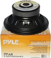 GARSIAKALBIS VIDURINIS ŽEMŲ DAŽNIŲ GARSIAKALBIS-SKLEIDŽIANTIS APAČIOJE PYLE PPA8 PPP 8 IŠ 20 CM (8 "200) MM 200 VATŲ RMS/500 VATŲ MAX - 8 OMŲ VARŽA-NAMAI, VAKARĖLIAI, DJ DISKAS, KLUBAI, VAKARĖLIAI,