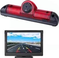 HD 720p Trečiojo stogo stabdžių žibintų kamera atbulinės eigos kamera FIAT/for Ducato X250/for Citroen/for Jumper/for Relay/for Peugeot/for Boxer + 4,3 colių DVD monitoriaus TFT ekranas sunkvežimio LCD ekranas
