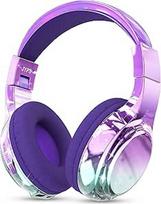 JYPS vaikiškos "Bluetooth" ausinės, belaidės ausinės, "Bluetooth" ausinės per ausį, 3-7 metų vaikų ausinės, metalinės rožinės ir violetinės spalvos, per ausį