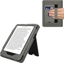 kwmobile Apsauginis dėklas, suderinamas su "Amazon Kindle Paperwhite (2024)/Colorsoft Flip Case - Dangtelis su riešo dirželiu - Rising Sun Grey