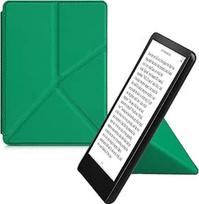 kwmobile Apsauginis dėklas, suderinamas su "Amazon Kindle Paperwhite" (11th Gen - 2021) - dirbtinės odos dėklas - elektroninės skaityklės dangtelis - žalias