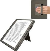 kwmobile Apsauginis dėklas, suderinamas su "Amazon Kindle Scribe" (2024) Flip Case - Dangtelis su riešo dirželiu - Heart Brush Grey