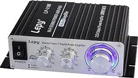 LEPY LP-VS3 25Wx2 stiprintuvas + "HiFi" uždelsta apsauga Suderinamas su kompiuteriu, "iPod", mobiliaisiais telefonais arba MP3 grotuvais DAC ir kt.