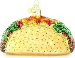 Senojo pasaulio Kalėdų Taco stiklo pučiamas ornamentas