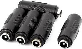 sourcingmap 5 vnt. nuolatinės srovės maitinimo moteriškojo ir moteriškojo lizdo adapterio 2,1x5,5 mm jungtis CCTV kamerai