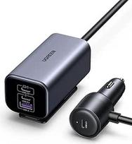UGREEN 150 W cigarečių žiebtuvėlis USB C GaN, PD3.1 automobilinis įkroviklis USB C 4 in 1 kompaktiškas cigarečių žiebtuvėlio skirstytuvas, USB cigarečių žiebtuvėlio adapteris automobilinis įkroviklis iPhone 17 MacBook Galaxy GPS ir kt.