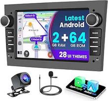 [2+64G] "Android" automobilinis radijas "Opel Astra Antara Vectra Corsa Zafira Meriva Vivaro Combo" su belaidžiu "Carplay" "Android" automobiliu, 7 colių ekrano automobilinis radijas "Bluetooth/WiFi/GPS/Reveracinė kamera/FM/RDS/SWC