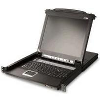 ATEN Slideaway CL5716M - KVM-Konsole mit KVM-Switch - 16 Anschlüsse - 43.2 cm (17) - Rack - einbaufähig - 1280 x 1024 - 1U