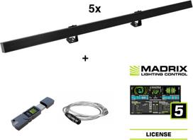EUROLITE Set 5x LED PR-100/32 Pixel DMX Rail sw + Madrix Software (20000908)