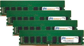 PHS-memory 64GB (4x16GB) Kit RAM Speicher für Dell Precision 3630 Tower DDR4 UDIMM ECC 2666MHz PC4-2666V-E (SP284180)