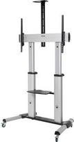 SpeaKa Professional SP-6646944 Halterung für Schilderdisplays 2,54 m (100 ) Schwarz - Silber (SP-6646944)