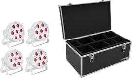 EUROLITE Set 4x LED SLS-7 HCL Floor weiß + Case (20000658)