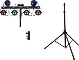 EUROLITE Set LED KLS Laser Bar Next FX-Lichtset + M-4 Boxenhochständer (20000815)