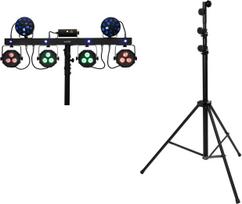 EUROLITE Set LED KLS Laser Bar Next FX-Lichtset + STV-60-WOT EU Stahlstativ schwarz (20000816)