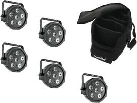 EUROLITE Set 5x LED SLS-6 TCL Spot + Soft-Bag (20000426)