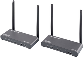 SpeaKa Professional SP-HDE-620 HDMI-Funkübertragung Set 100 m 5 GHz 3840 x 2160 Pixel mit (SP-12811660)