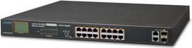 PLANET FGSW-1822VHP - Switch - nicht verwaltet - 16 x 10/100 (PoE+) + 2 x Kombi-Gigabit-SFP - Desktop - PoE+ (FGSW-1822VHP)