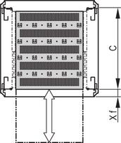 SCHROFF 19SHELF TELE.1U C=500 RAL7021 - Rack-Zubehör (21130343)