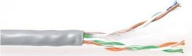 ACT CAT6 U/UTP PVC solid with pair splitter 305 m box. Type: 305 m reel C6 u/utp solid pvc grey 305m (XS305B)