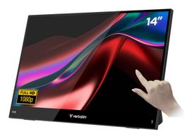 Verbatim PM-14 Tragbarer Touch-Monitor 35,56 cm (14) Full HD USB-C, HDMI Schwarz (32400)