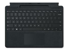 Microsoft Surface Pro Signature Keyboard - Tastatur - mit Beschleunigungsmesser, Trackpad, Surface Slim Pen 2 Ablage- und Ladeschale - QWERTY - GB - Schwarz - für Surface Pro 8, Pro 9 (8XB-00141)