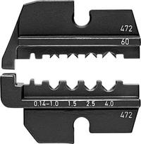 Knipex 97 49 60 Crimpeinsatz Gedrehte Kontakte HTS + Harting 0.14 bis 4 mm² Passend für Marke 97 43 200, 97 43 E, 97 43 E AUS, 97 43 E UK, 97 43 E US