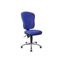 Topstar office chair Steel Point 80, 8189 BB6 fabric blue, chrome frame