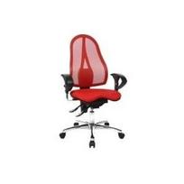 Topstar office chair Sitness 15, ST19UG21 fabric red, chrome frame