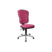 Topstar office chair Steel Point 80, 8189 BB1 fabric pink, chrome frame