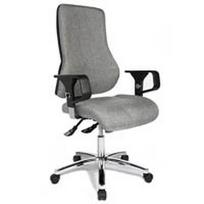 Topstar office chair Top Point Deluxe fabric gray, chrome frame