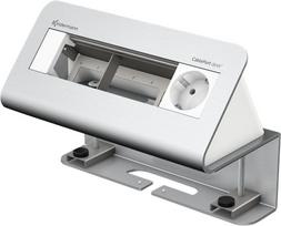 Kindermann CablePort desk² 4-fold - Steckdosengehäuse - Oberfläche montierbar - Strom (7430000051)