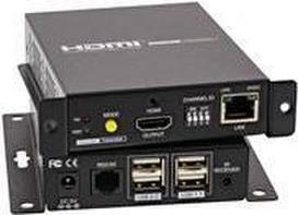 HDMI USB KVM über IP Extender - Verlängerung über UTP - 4K bis 100m (64601)