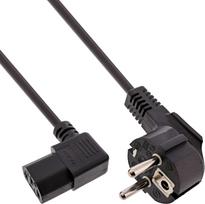 InLine 60er B-Pack Netzkabel Schutzk. gew. C13 rechts gew. schwarz 0 - Strom/Netzteil (B-16752B)