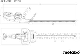 Metabo HS 18 LTX 55 Doppelte Klinge 2,6 kg (601718500)