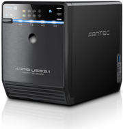 Fantec QB-35U31R - HDD & SSD - SATA - Serial ATA II - Serial ATA III - 2.5,3.5  - Tower - Schwarz - 1 Lüfter (2124)