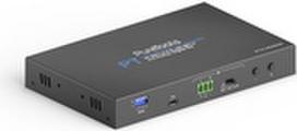 PureLink - PureTools - HDMI 2.0 Audio Inserter and Extractor, 4K (60Hz 4:4:4) PureLink® - PureTools™. HDMI 2.0 Audio Inserter and Extractor, resolution up to 4K (60Hz 4:4:4), bandwidth 18Gbps , supports audio embedding for Mic and Line level siganls with volume control, audio de-embedding of SPDIF5.1, Analog Audio PCM2.0 output, HDCP2.2/1.4 Compliant (PT-C-HDAEDE)
