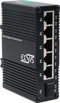 Exsys Switch 5+ Mini Industrie Gigab. 5+1xGigabit SFP PoE+ Web-Managed - Switch - 1-Port (EX-62030MPOE-SFP)