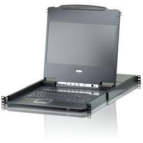 ATEN CL6708MW - KVM-Konsole mit KVM-Switch - 8 Anschlüsse - USB - 43,9 cm (17.3) - Rack - einbaufähig - 1920 x 1080 - DVI-I - 1U (CL6708MW D)