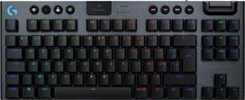 Logitech G G915 X - Tastatur - LIGHTSPEED - TKL - Hintergrundbeleuchtung - kabellos - Bluetooth 5.0, 2.4 GHz, USB - AZERTY - Französisch - Tastenschalter: GL Clicky - Schwarz (920-012755)