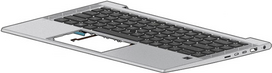 HP - Ersatztastatur Notebook - mit Zeigestock, ClickPad - hinterleuchtet - International Englisch - mit obere Abdeckung - für EliteBook 840 G7