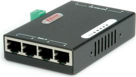 ROLINE Gigabit Ethernet PoE Injektor, 4 Ports (21.13.1198)