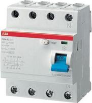 ABB F204 A-63/0,3 - 230 - 400 V - 63 A - A-type - Blau - Grau - IEC/EN 61008 UL 1053 - 70 mm (2CSF204101R3630)