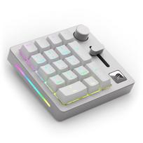 Glorious GMMK Wireless Numpad - Fox Switches, grau/weiß (GLO-GMMK-NP-FOX-W)