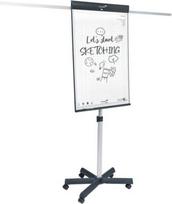 LEGAMASTER Flipchart pro mobile Sternfuß Whiteboard-Oberfläche aus lackiertem (7-153310)