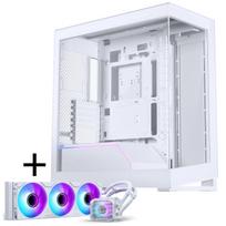 PHANTEKS NV-Serie NV5 MK2 ATX-Gehäuse, Tempered Glass, DRGB - Matte White + Glacier One 360M25 Gen2 DRGB AiO Wasserkühlung - 360mm (GABU-517)