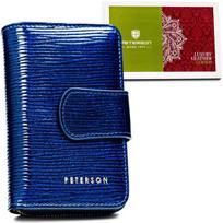 Vertikali moteriška odinė piniginė su RFID ir užtrauktuku - Peterson