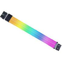 Lian Li Strimer Wirelss PCIe 6+2-pin Cable Extension, RGB, 340mm, White PW8-1W