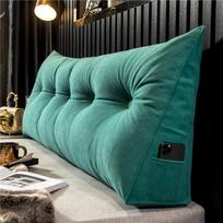 Pagalvė trikampė pagalvėlė nugaros skausmą malšinanti sofa juosmens pagalvė Pleišto formos pagalvė dekoratyvinėms pagalvėms lovoms 60 * 50 * 20cm žalia